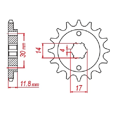 Зірка передня JT JTF783.14
