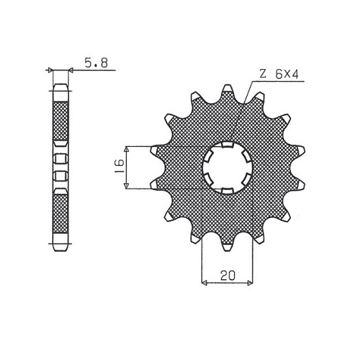 Зірка передня Sunstar 10414