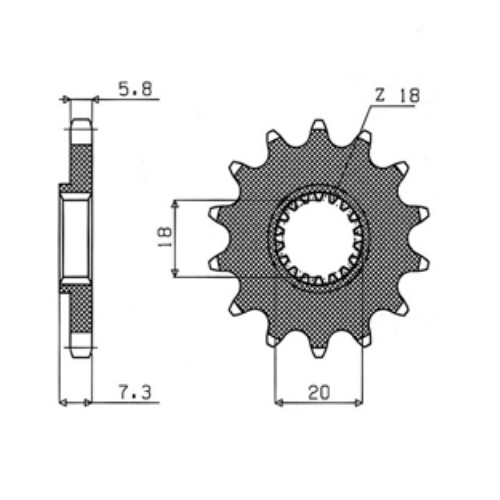 Зірка передня Sunstar 32212