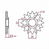 Звезда передняя Grosskopf STL1248.13GR