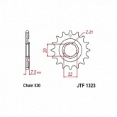 Звезда передняя JT JTF1323.13