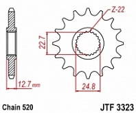 Звезда передняя JT JTF3323.24