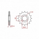 Звезда передняя MTX Parts 10-592-14