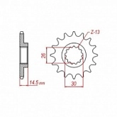 Звезда передняя MTX Parts 10-6KS-13