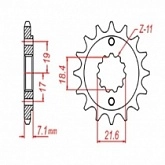Звезда передняя MTX Parts 10-KCZ-14