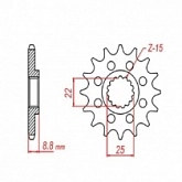 Звезда передняя MTX Parts 10-KT1-14