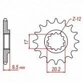 Звезда передняя MTX Parts 10-KT4-14