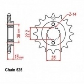 Звезда передняя CHT JTH2050.15