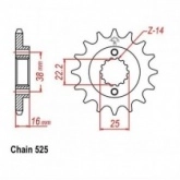 Звезда передняя CHT JTH2050.15