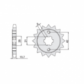 Звезда передняя CHT JTH338.16