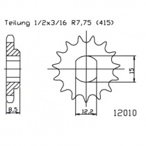 Звезда передняя Esjot 50-12010.11