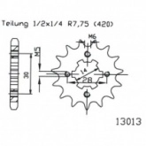 Звезда передняя Esjot 50-13013.11