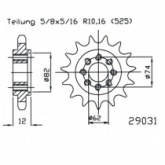 Звезда передняя Esjot 50-29031.22