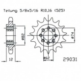 Звезда передняя Esjot 50-29031.22