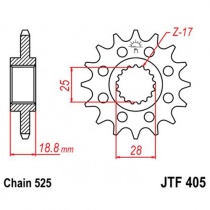 Звезда передняя Esjot 50-29033.19