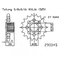 Звезда передняя Esjot 50-29034.18