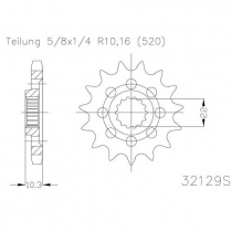 Звезда передняя Esjot 50-32129.14