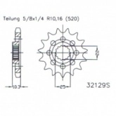 Звезда передняя Esjot 50-32129.15