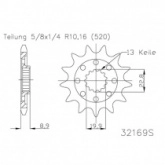 Звезда передняя Esjot 50-32169.14