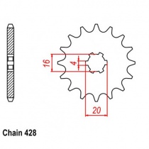 Звезда передняя Grosskopf 416.14