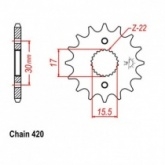 Звезда передняя JR RMC1256.14
