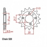 Звезда передняя JR RMC1309.14 Honda