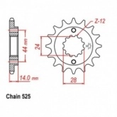 Звезда передняя JR RMC314.16