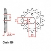 Звезда передняя JR RMC437.15