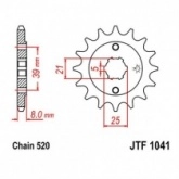 Звезда передняя JT JTF1041.14