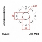 Звезда передняя JT JTF1180.18