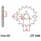 Звезда передняя JT JTF1445.14