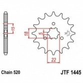 Звезда передняя JT JTF1445.14
