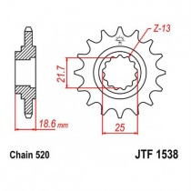 Звезда передняя JT JTF1538.14