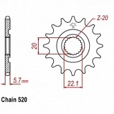 Звезда передняя JT JTF1590.13