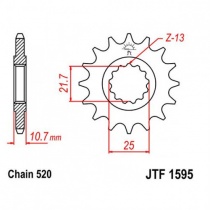 Звезда передняя JT JTF1595.16