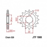 Звезда передняя JT JTF1908.15