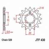 Звезда передняя JT JTF430.13
