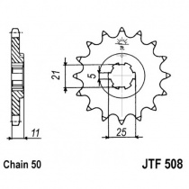 Звезда передняя JT JTF508.15