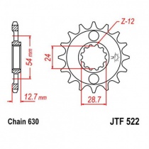 Звезда передняя JT JTF522.15