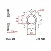 Звезда передняя JT JTF583.14