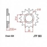 Звезда передняя JT JTF583.15