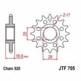 Звезда передняя JT JTF705.15