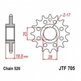 Звезда передняя JT JTF705.16