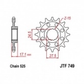 Звезда передняя JT JTF749.15