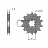 Звезда передняя Sunstar 10414
