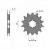 Звезда передняя Sunstar 10414