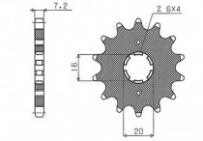 Звезда передняя Sunstar 20613