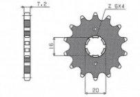 Звезда передняя Sunstar 20613