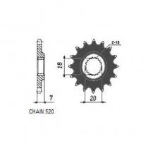 Звезда передняя Sunstar 32213