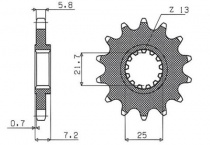 Звезда передняя Sunstar 37316